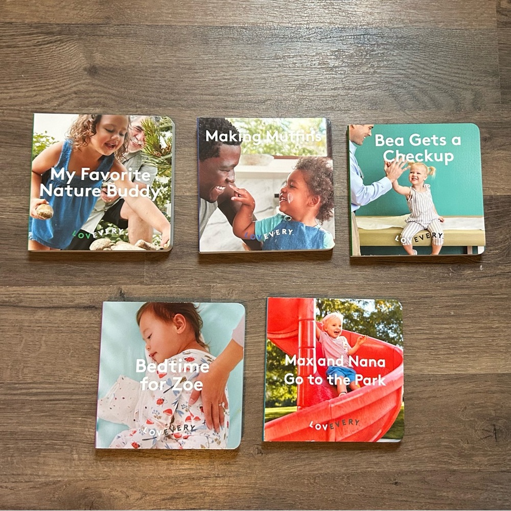 Lovevery Board Book Set - Colorful Kids Stories (5-Book Set)